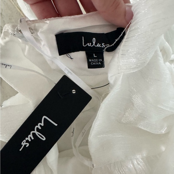 Lulus Women’s Shiny Tiered Dress - Picture 3 of 4